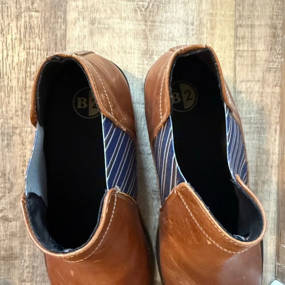 Elegant Tan Leather Slip-On Loafers - Picture 7 of 10